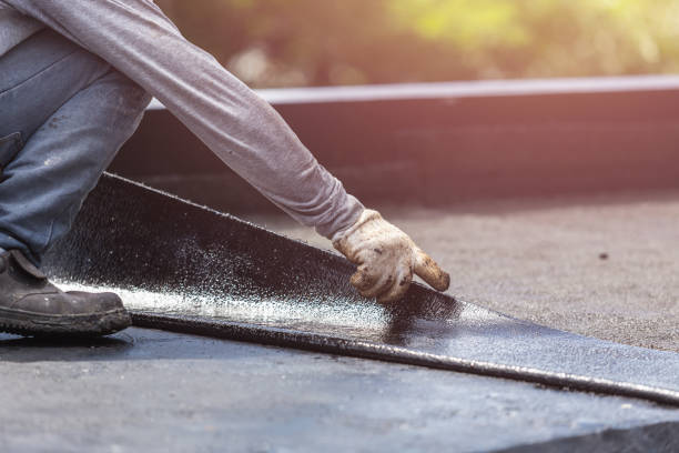 Professional Exterior Waterproofing technician working in Amo, IN